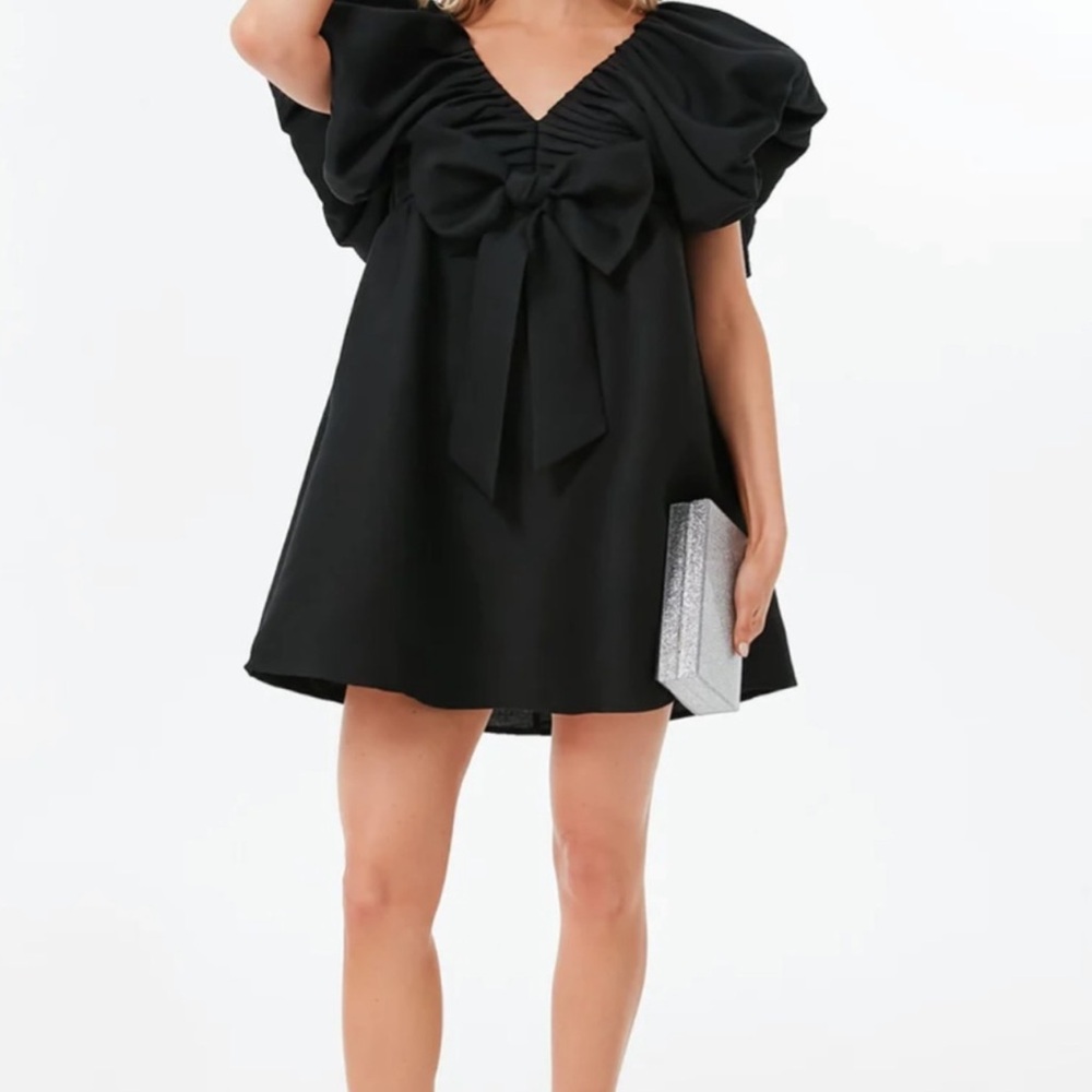 Tuckernuck Black Dress with Bow Detail